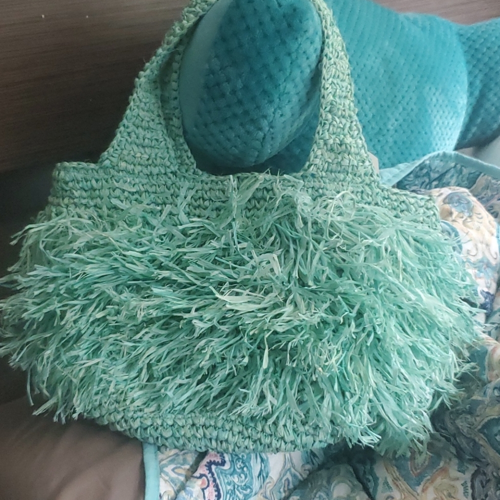 Pink Haley's Frass summer bag in s Seabreeze blue!